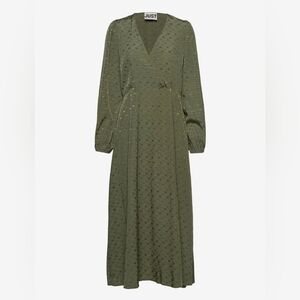 JUST female Clover Robe puff sleeves  Maxi dress